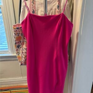 Lavender Brown Pink Strap Dress